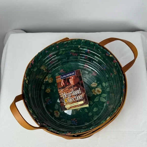 1997 Longaberger Darning Basket #15598, Heritage Collection, w/ Liner/Protector - Picture 15 of 16